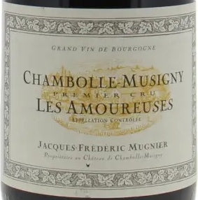 Domaine Jacques-Frederic Mugnier Chambolle-Musigny Premier Cru Les Amoureuses 2022 AOC 0,75l — wijnetiket, illustratieve afbeelding