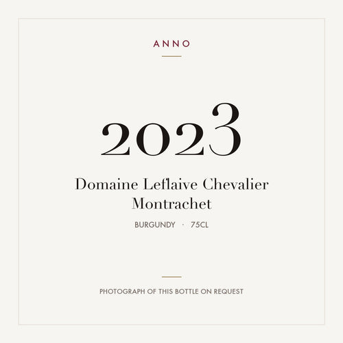 Domaine Leflaive Chevalier Montrachet 2023 0,75l — ANNO vintage card; photograph of the actual bottle available on request