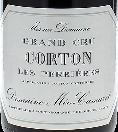 Domaine Meo-Camuzet Corton Grand Cru Les Perrieres 2019 AOC 0,75l — etiqueta del vino, imagen ilustrativa