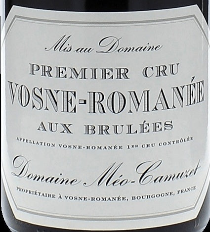 Domaine Meo-Camuzet Vosne-Romanee Premier Cru Aux Brulees 2006 AOC 0,75l — vinetiket, illustrativt billede