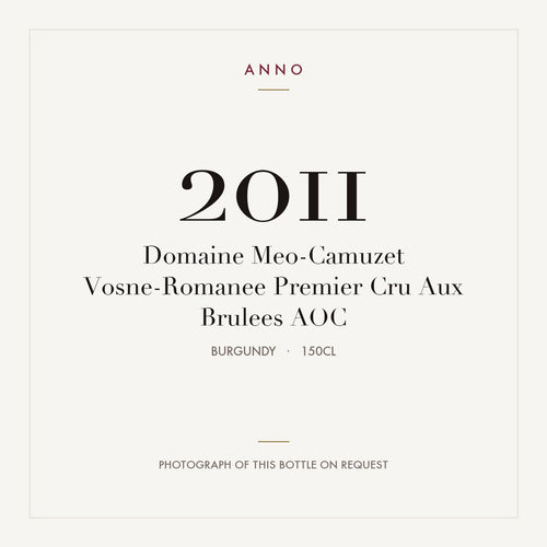 Domaine Meo-Camuzet Vosne-Romanee Premier Cru Aux Brulees 2011 AOC 1,5l, ブルゴーニュ — ANNOヴィンテージカード。実際のボトルの写真はご要望に応じてご用意します