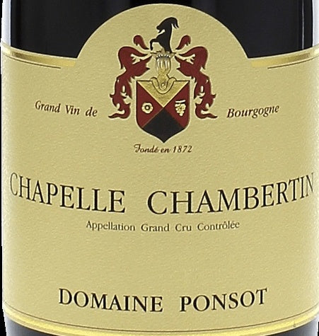 Domaine Ponsot Chapelle-Chambertin Grand Cru 2022 AOC 0,75l — etiqueta del vino, imagen ilustrativa
