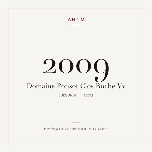 Domaine Ponsot Clos Roche Vv 2009 1,5l — tarjeta de añada ANNO; foto de la botella real disponible bajo petición