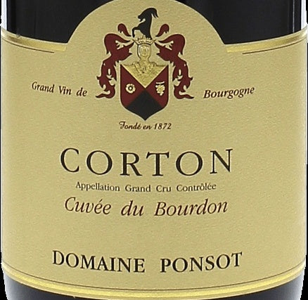 Domaine Ponsot Corton Grand Cru Cuvee du Bourdon 2020 AOC 0,75l — ワインラベル（参考画像）