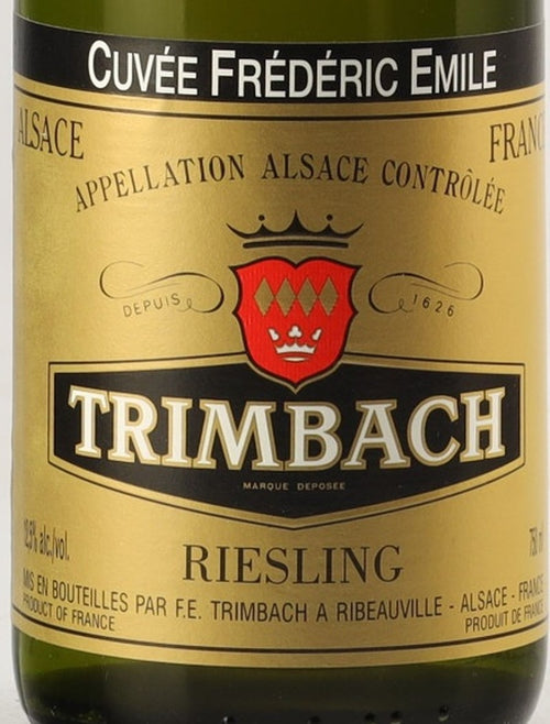 Domaine Trimbach Alsace Cuvee Frederic Emile 1997 AOC 0,75l from Alsace — ANNO vintage card; photograph of the actual bottle available on request