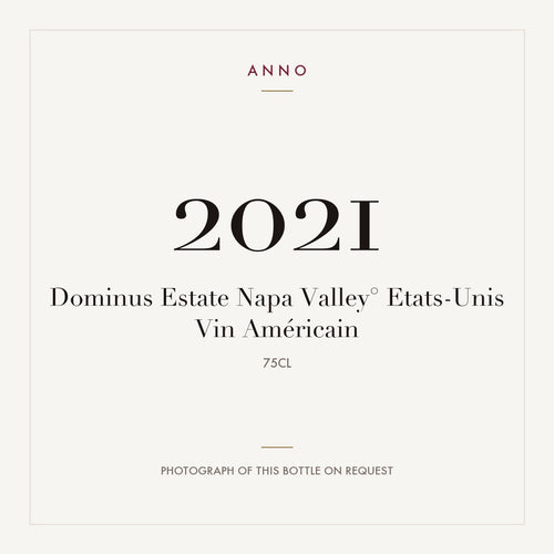 Dominus Estate Napa Valley 2021 0,75l — ANNO vintage card; photograph of the actual bottle available on request
