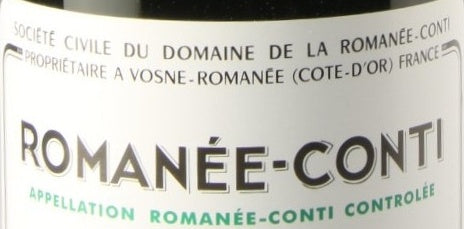 Domaine de la Romanee-Conti Romanee-Conti Grand Cru AOC — wine label, illustrative image