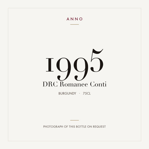 Domaine de la Romanee-Conti Romanee-Conti Grand Cru 1995 AOC 0,75l — card dell'annata ANNO; foto della bottiglia reale disponibile su richiesta