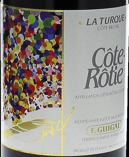 E. Guigal Cote-Rotie La Turque 2003 AOC 0,75l — etiqueta del vino, imagen ilustrativa