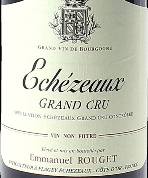Emmanuel Rouget Echezeaux Grand Cru AOC — wine label, illustrative image