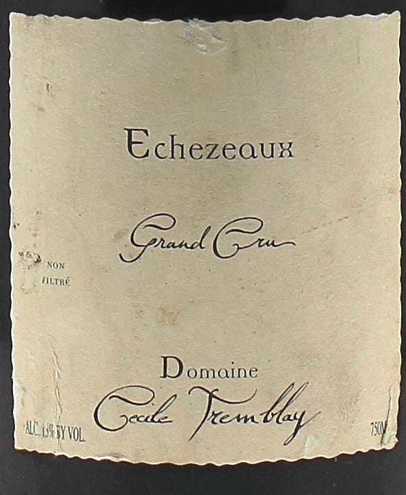 Domaine Cecile Tremblay Echezeaux Grand Cru 2005 AOC 0,75l — wine label, illustrative image