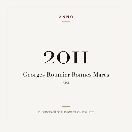 Georges Roumier Bonnes-Mares Grand Cru 2011 AOC 0,75l — ANNO vintage card; photograph of the actual bottle available on request