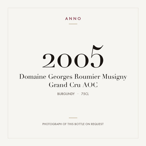 Domaine Georges Roumier Musigny Grand Cru 2005 AOC 0,75l, 勃根地 — ANNO 年份卡；實際酒瓶照片可應要求提供