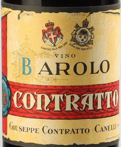 Giuseppe Contratto Barolo DOCG — wine label, illustrative image