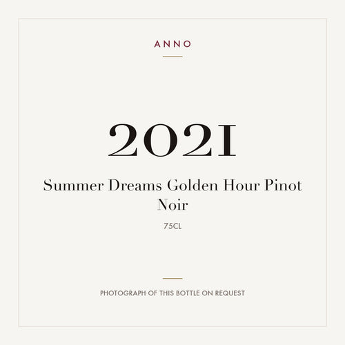 Summer Dreams Golden Hour Pinot Noir 2021 0,75l — ANNO vintage card; photograph of the actual bottle available on request