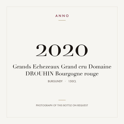 Domaine Drouhin Grands-Echezeaux Grand Cru 2020 AOC 1,5l — card dell'annata ANNO; foto della bottiglia reale disponibile su richiesta