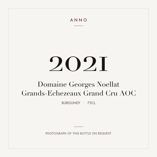 Domaine Georges Noellat Grands-Echezeaux Grand Cru 2021 AOC 0,75l from Burgundy — ANNO vintage card; photograph of the actual bottle available on request