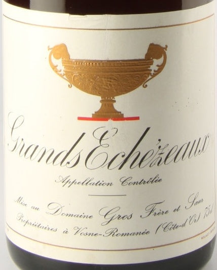 Gros Frere et Soeur Grands Echezeaux Grand Cru AOC — wine label, illustrative image
