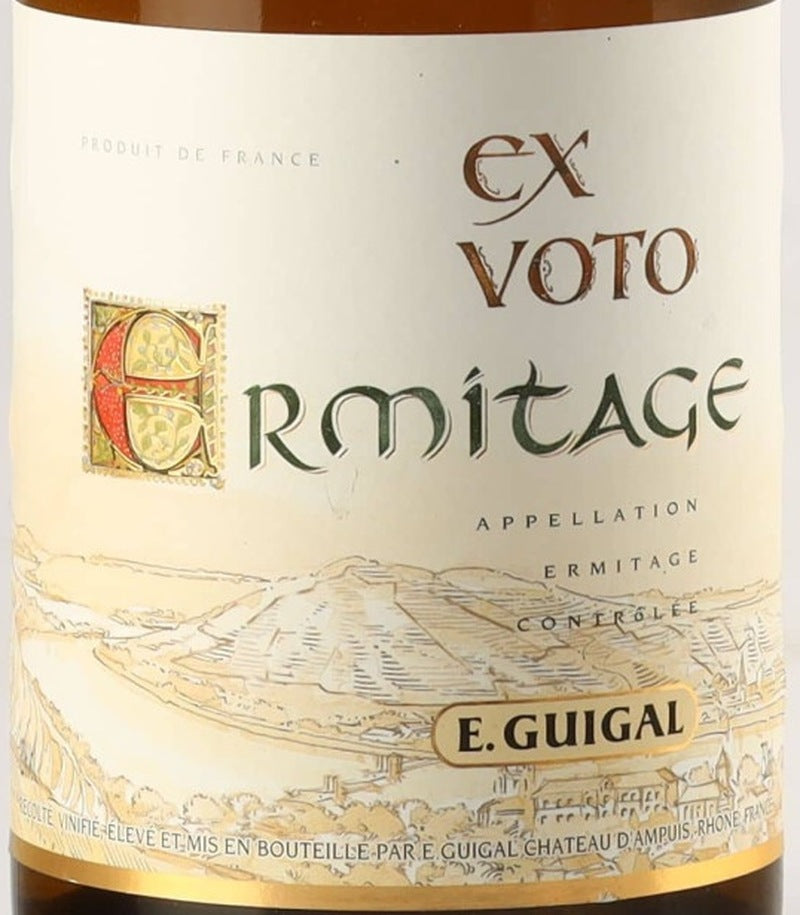 Guigal Hermitage Ermitage Ex Voto Blanc 2001 AOC 0,75l from Rhône — ANNO vintage card; photograph of the actual bottle available on request