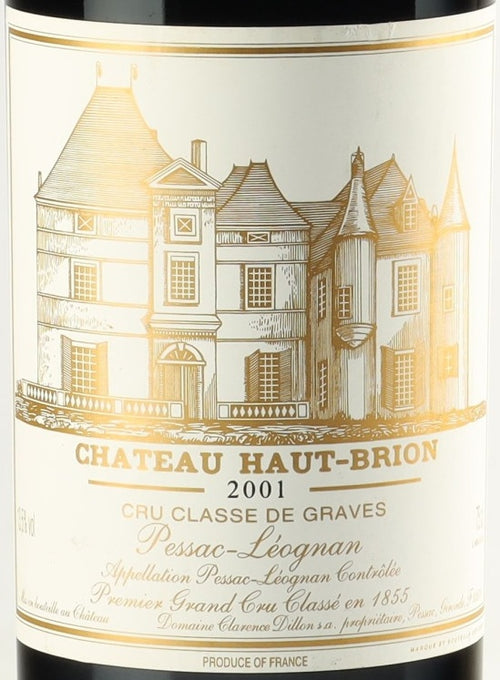 Chateau Haut-Brion Pessac-Leognan 2001 AOC — etichetta del vino