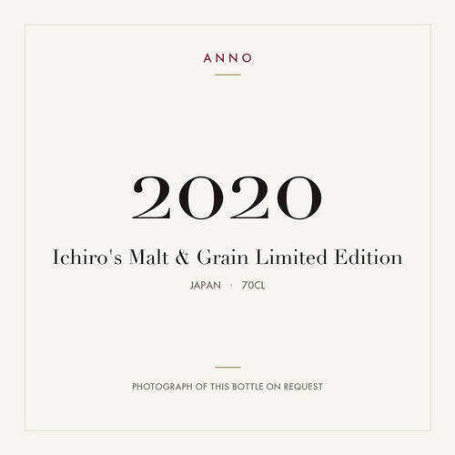 Ichiro's Malt & Grain Limited Edition 2020 0,7l from Japan — ANNO vintage card; photograph of the actual bottle available on request