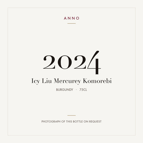 Icy Liu Mercurey Komorebi 2024 0,75l from Burgundy — ANNO vintage card; photograph of the actual bottle available on request