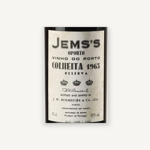Burmester Porto 1963 DO 0,75l — ワインラベル
