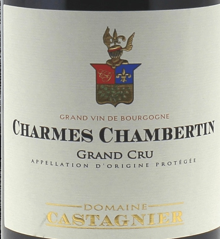 Domaine Castagnier Charmes-Chambertin Grand Cru 2022 AOC 0,75l — etiqueta del vino, imagen ilustrativa