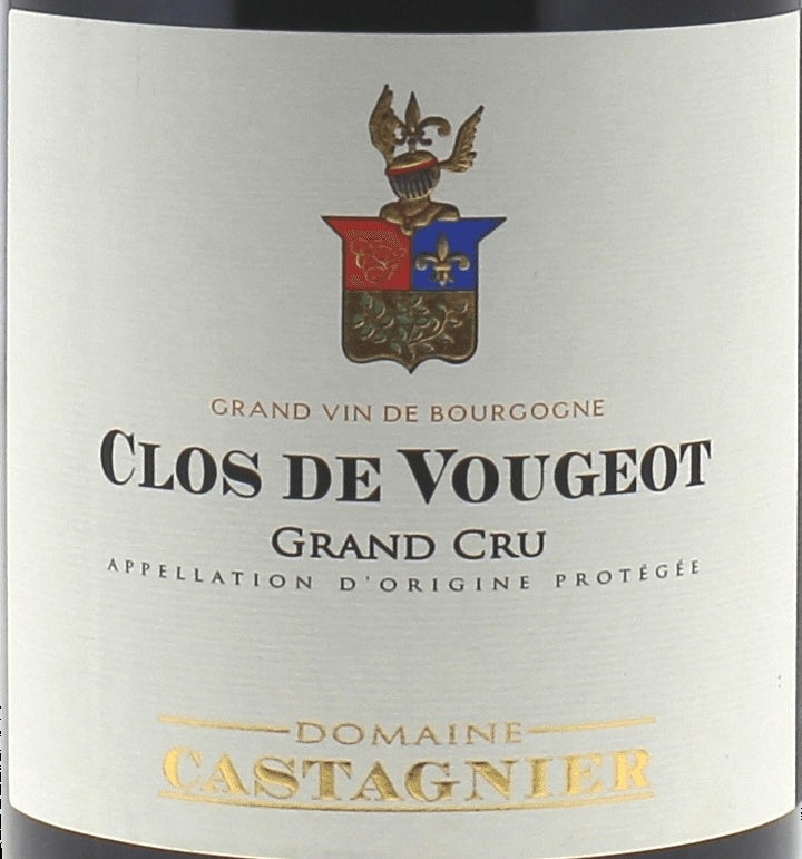 Domaine Castagnier Clos de Vougeot Grand Cru 2022 AOC 0,75l — этикетка вина, иллюстративное изображение