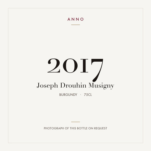 Joseph Drouhin Musigny 2017 0,75l — ANNO vintage card; photograph of the actual bottle available on request