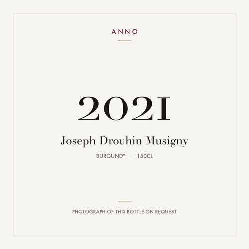 Joseph Drouhin Musigny 2021 1,5l — ANNO vintage card; photograph of the actual bottle available on request