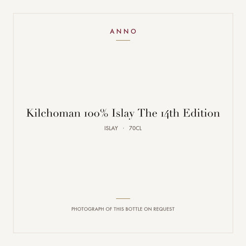 Kilchoman 100% Islay The 14th Edition 2024 0,7l from Islay — ANNO vintage card; photograph of the actual bottle available on request