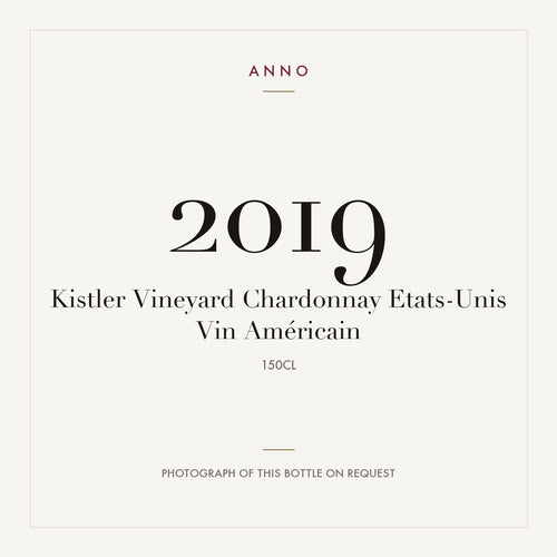 Kistler Vineyard Chardonnay 2019 1,5l — ANNO vintage card; photograph of the actual bottle available on request