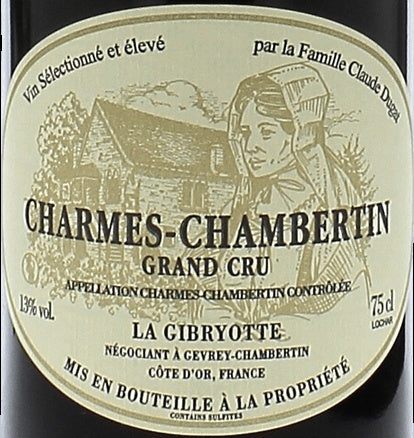 La Gibryotte Charmes-Chambertin Grand Cru 2021 AOC 0,75l — wine label, illustrative image
