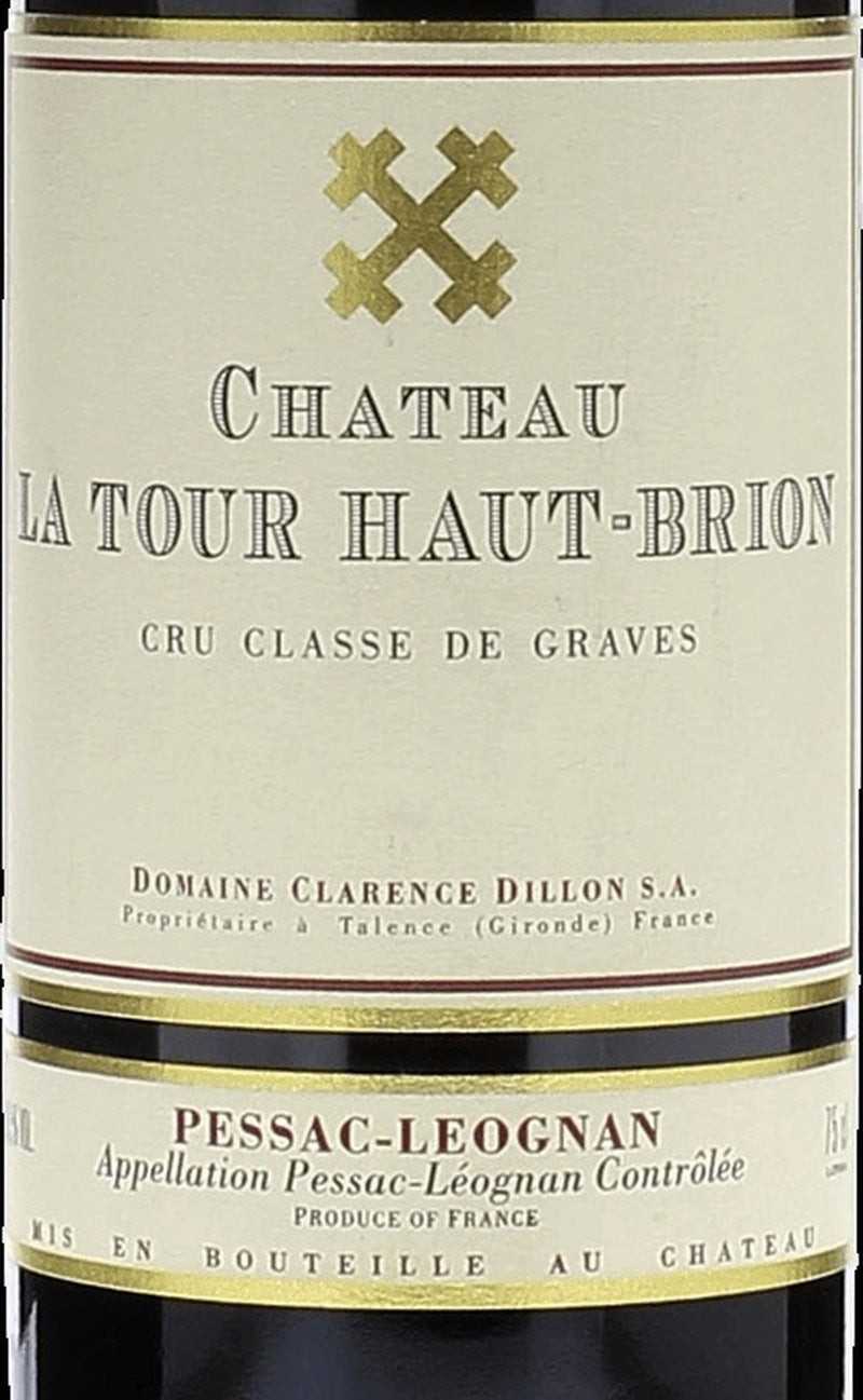 Chateau La Tour Haut-Brion Pessac-Leognan AOC — wine label, illustrative image