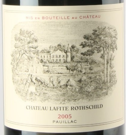 Chateau Lafite Rothschild Pauillac 2005 AOC 0,75l — wine label, illustrative image