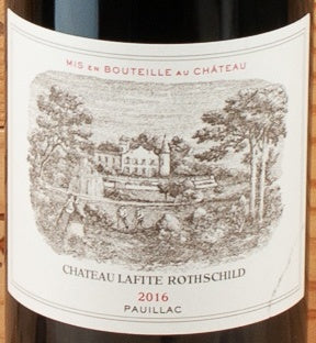 Chateau Lafite Rothschild Pauillac 2016 AOC — etichetta del vino