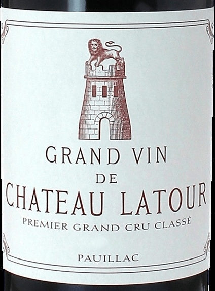 Chateau Latour Pauillac 2019 AOC 0,75l — Weinetikett, Beispielbild