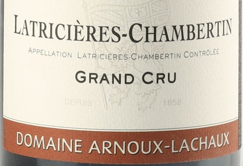 Arnoux Lachaux Latricieres-Chambertin Grand Cru AOC — wine label, illustrative image