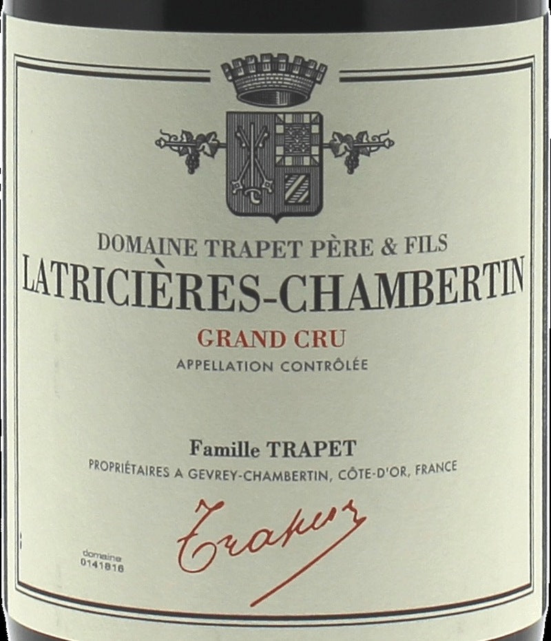 Domaine Trapet Jean-Louis Latricieres-Chambertin Grand Cru 2021 AOC 0,75l — wine label, illustrative image