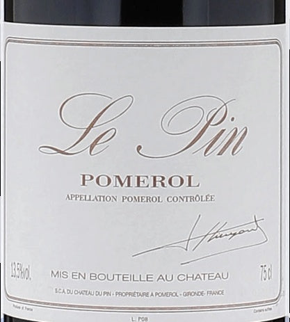 Le Pin Pomerol 1994 AOC 0,75l — Weinetikett, Beispielbild