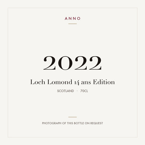 Loch Lomond 14 ans Edition 2022 2022 0,7l from Scotland — ANNO vintage card; photograph of the actual bottle available on request