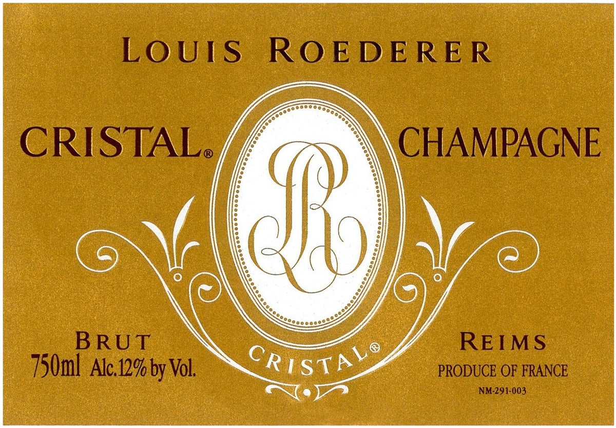 Louis Roederer Cristal Champagne 2012 AOC 0,75l — wijnetiket, illustratieve afbeelding