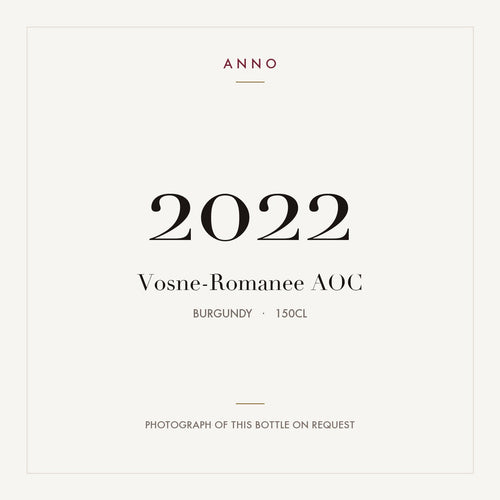 Vosne-Romanee 2022 AOC 1,5l from Burgundy — ANNO vintage card; photograph of the actual bottle available on request