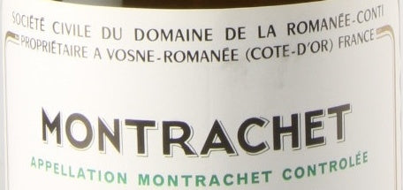 Domaine de la Romanee-Conti Montrachet Grand Cru 2019 AOC 0,75l — ワインラベル（参考画像）