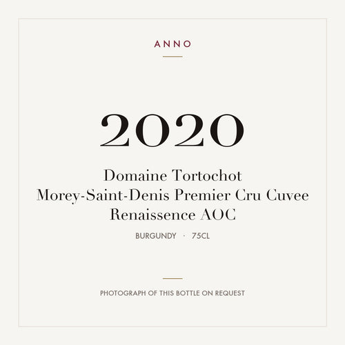 Domaine Tortochot Morey-Saint-Denis Premier Cru Cuvee Renaissence 2020 AOC 0,75l from Burgundy — ANNO vintage card; photograph of the actual bottle available on request