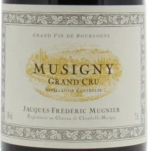Jacques-Frederic Mugnier Musigny Grand Cru 2005 AOC — etichetta del vino