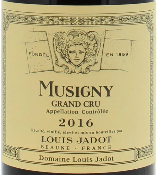 Louis Jadot Musigny Grand Cru 2016 AOC 0,75l — etichetta del vino
