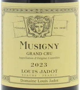 Louis Jadot Musigny Grand Cru 2024 AOC 0,75l — wine label, illustrative image