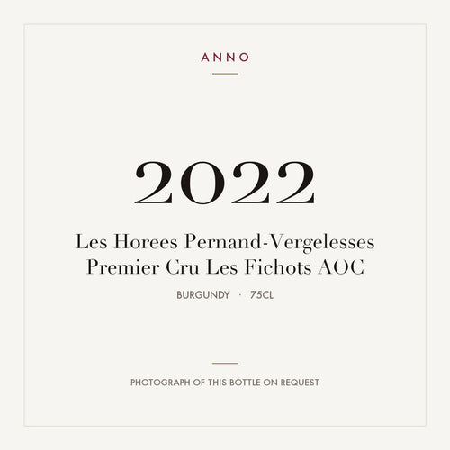 Les Horees Pernand-Vergelesses Premier Cru Les Fichots 2022 AOC 0,75l from Burgundy — ANNO vintage card; photograph of the actual bottle available on request